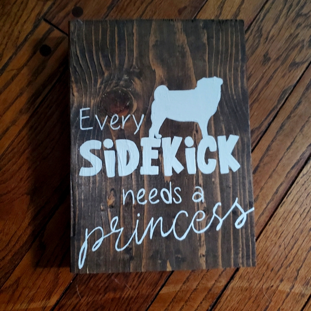 Wood plank sign